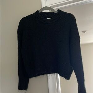 Abercrombie Black Cropped Sweater